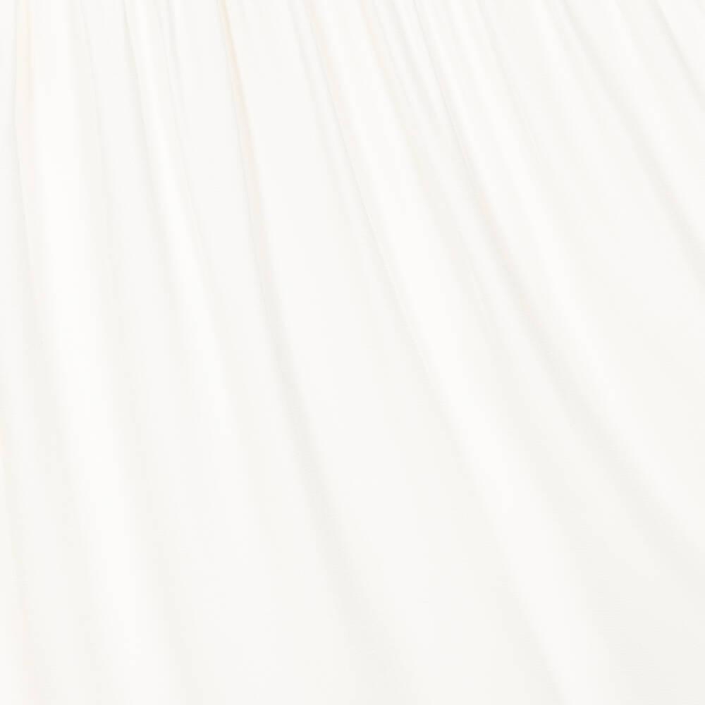 Tommy Hilfiger-Teen Girls White Crêpe Lace Trim Dress | Childrensalon Outlet