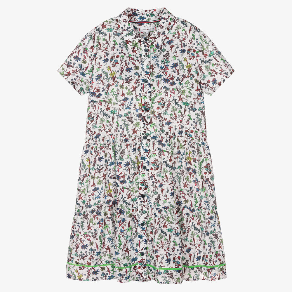 Tommy Hilfiger - Белое платье с цветами | Childrensalon