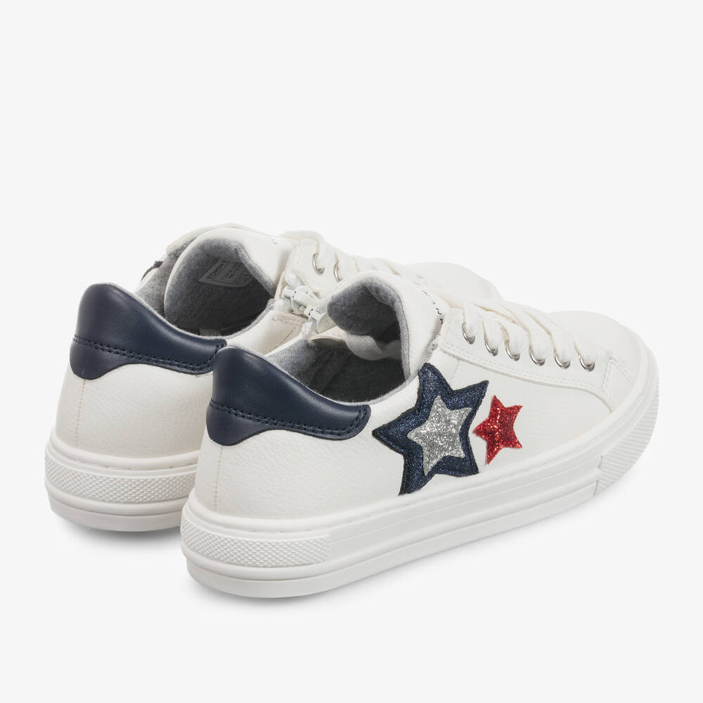 Tommy Hilfiger-Teen Girls White Logo Trainers | Childrensalon Outlet
