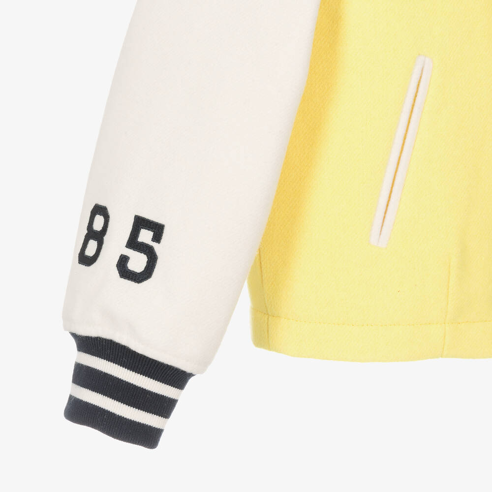 Tommy Hilfiger-Teen Girls Yellow Varsity Jacket | Childrensalon Outlet