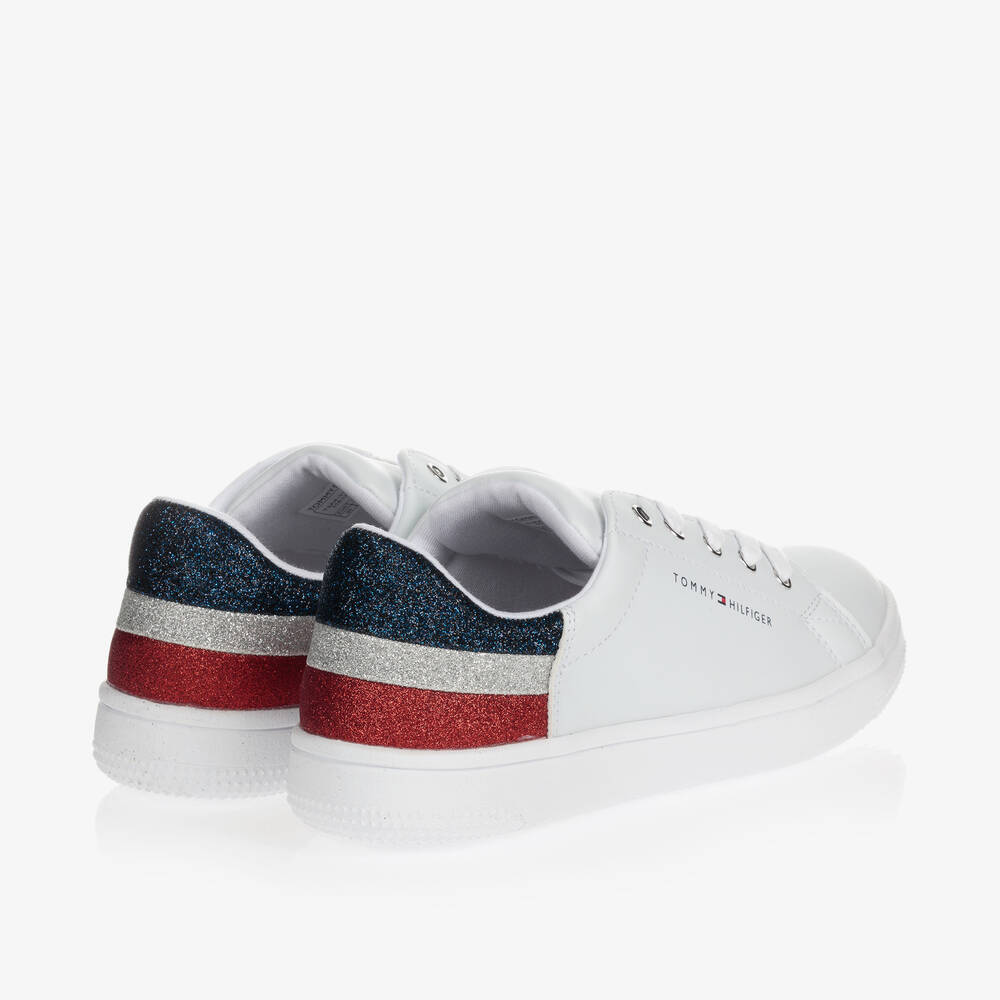 Tommy Hilfiger Teen Glitter Logo Trainers