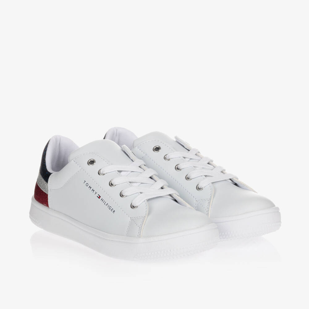 Tommy Hilfiger - Teen Glitter Logo Trainers | Childrensalon