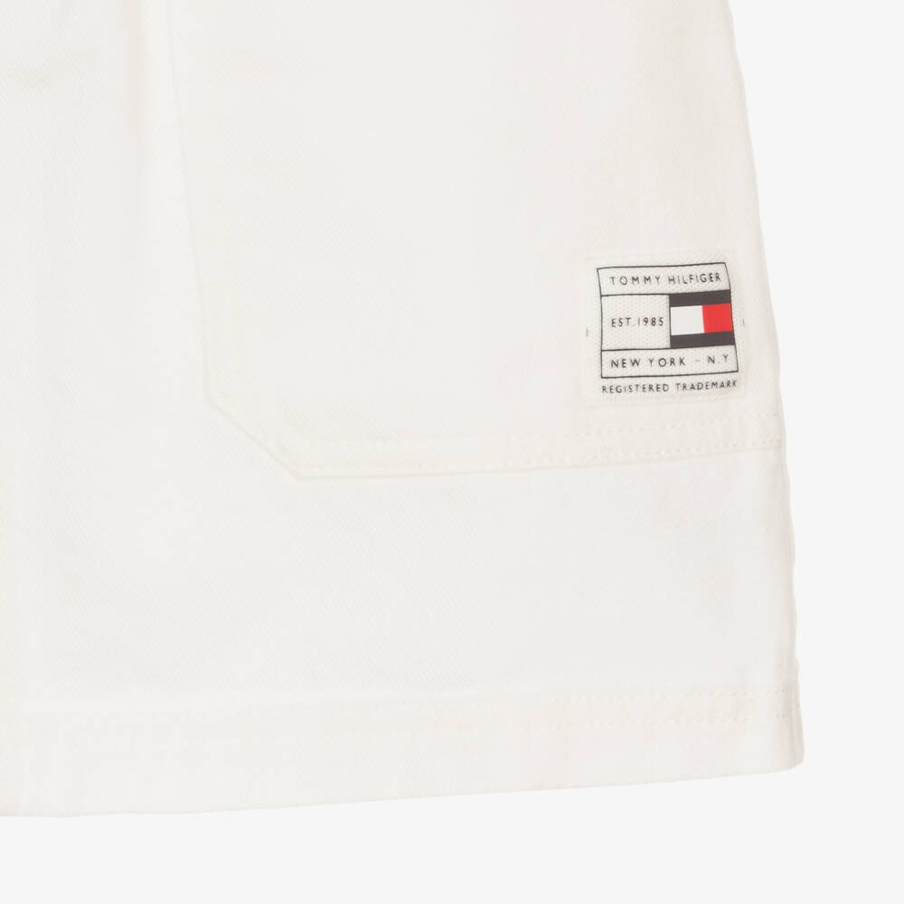 Tommy Hilfiger-تنورة تينز قطن عضوي لون عاجي | Childrensalon Outlet