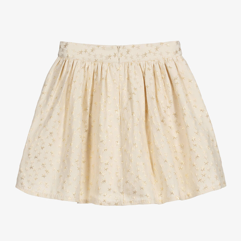 Tommy Hilfiger-Teen Ivory & Gold Skirt | Childrensalon Outlet