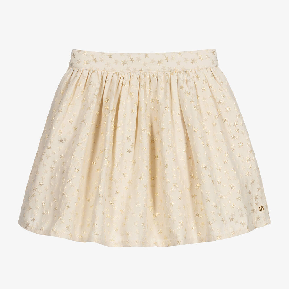 Tommy Hilfiger - Teen Ivory & Gold Skirt | Childrensalon