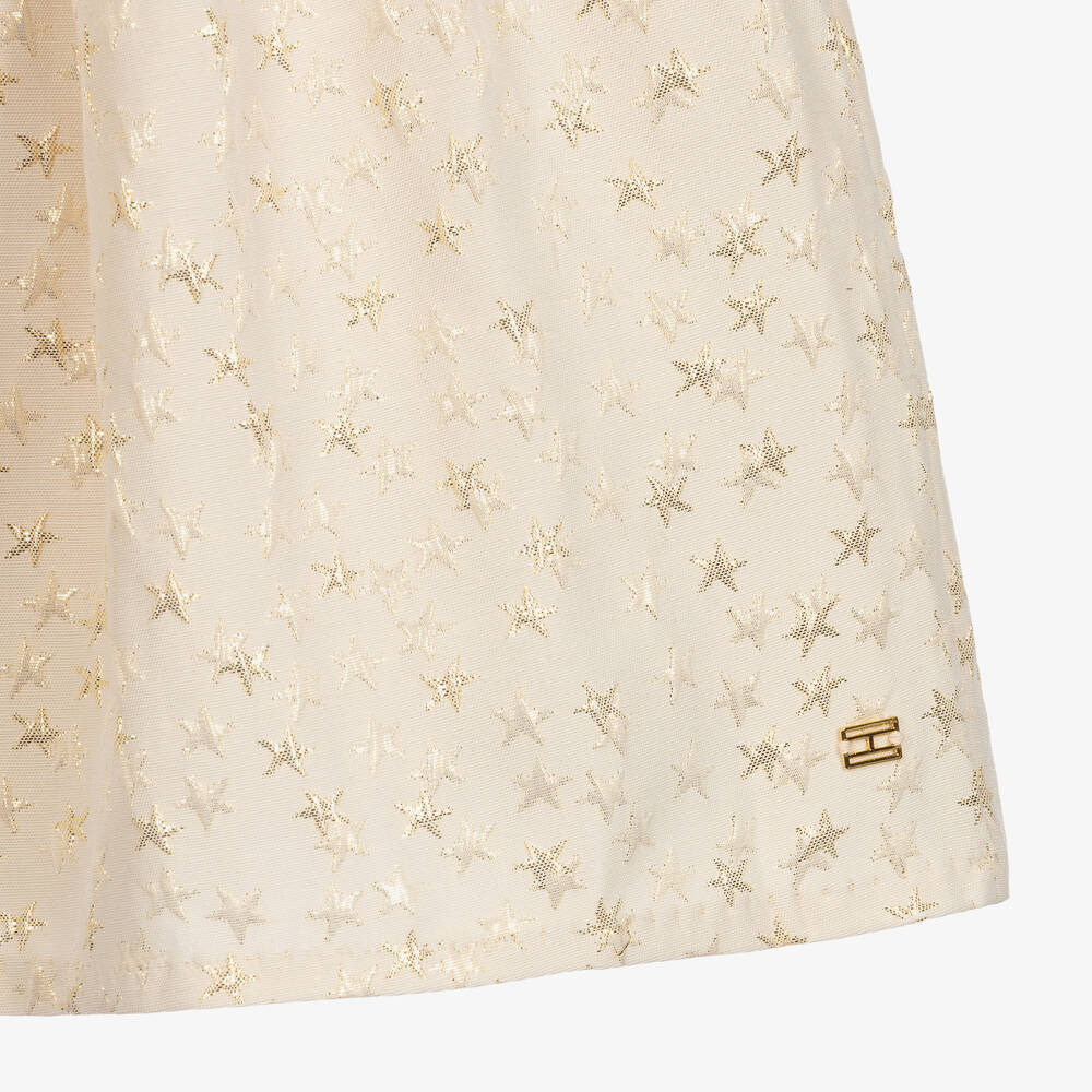Tommy Hilfiger-Teen Ivory & Gold Skirt | Childrensalon Outlet