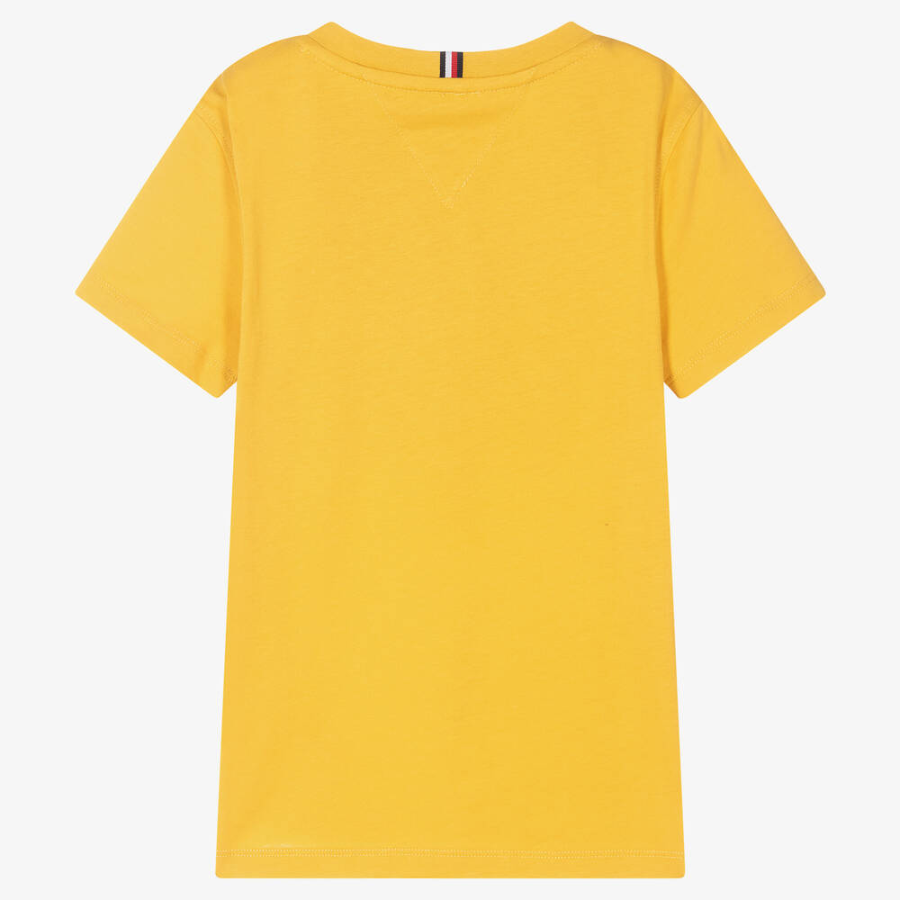 Mustard tommy hilfiger t shirt new arrivals