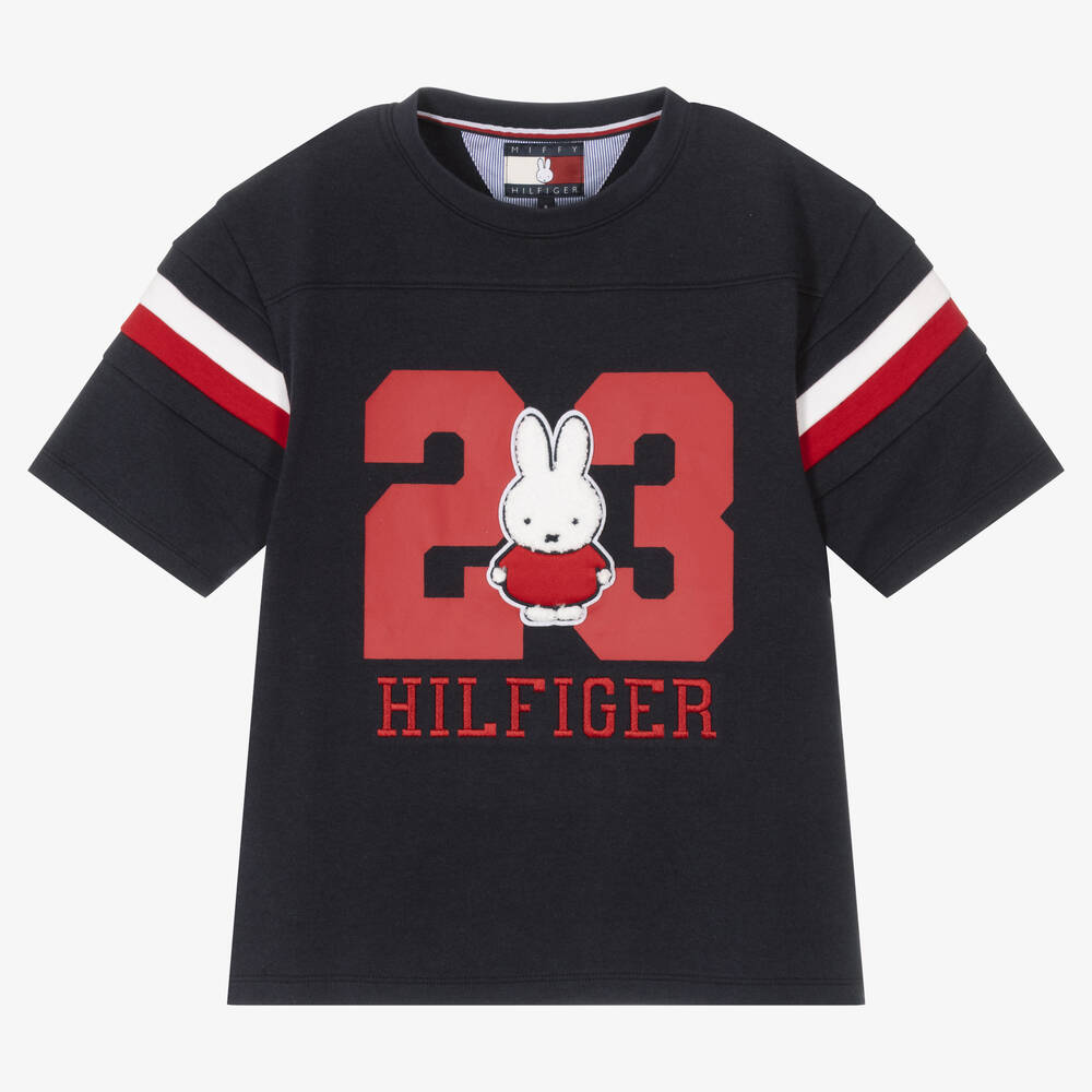 Tommy Hilfiger - Teen Navy Blue Cotton Miffy T-Shirt | Childrensalon