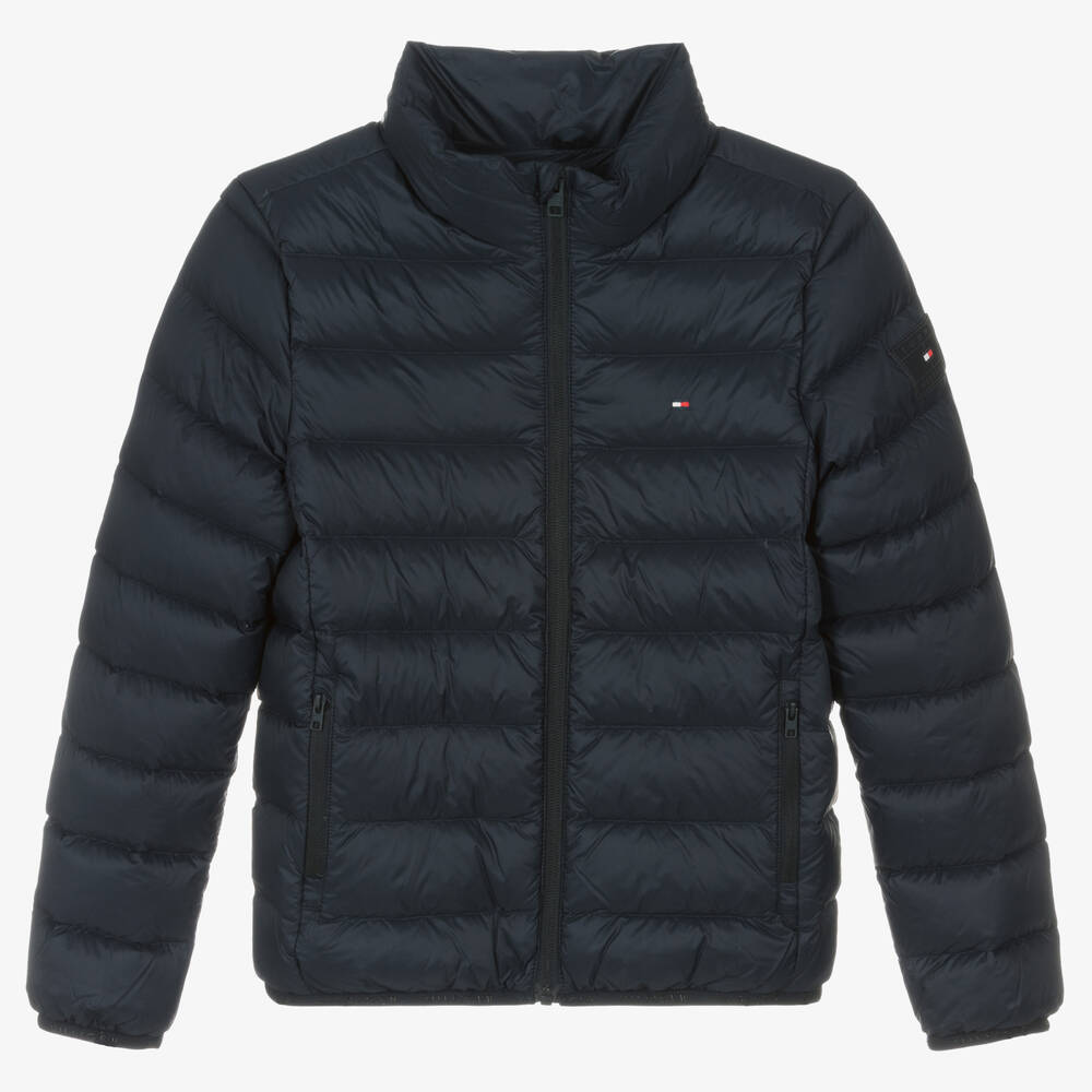 Tommy Hilfiger - Teen Navy Blue Down Puffer Jacket | Childrensalon