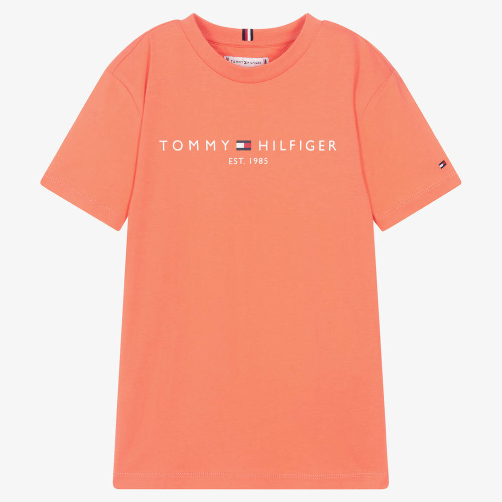 Tommy Hilfiger - Teen Orange Cotton T-Shirt | Childrensalon