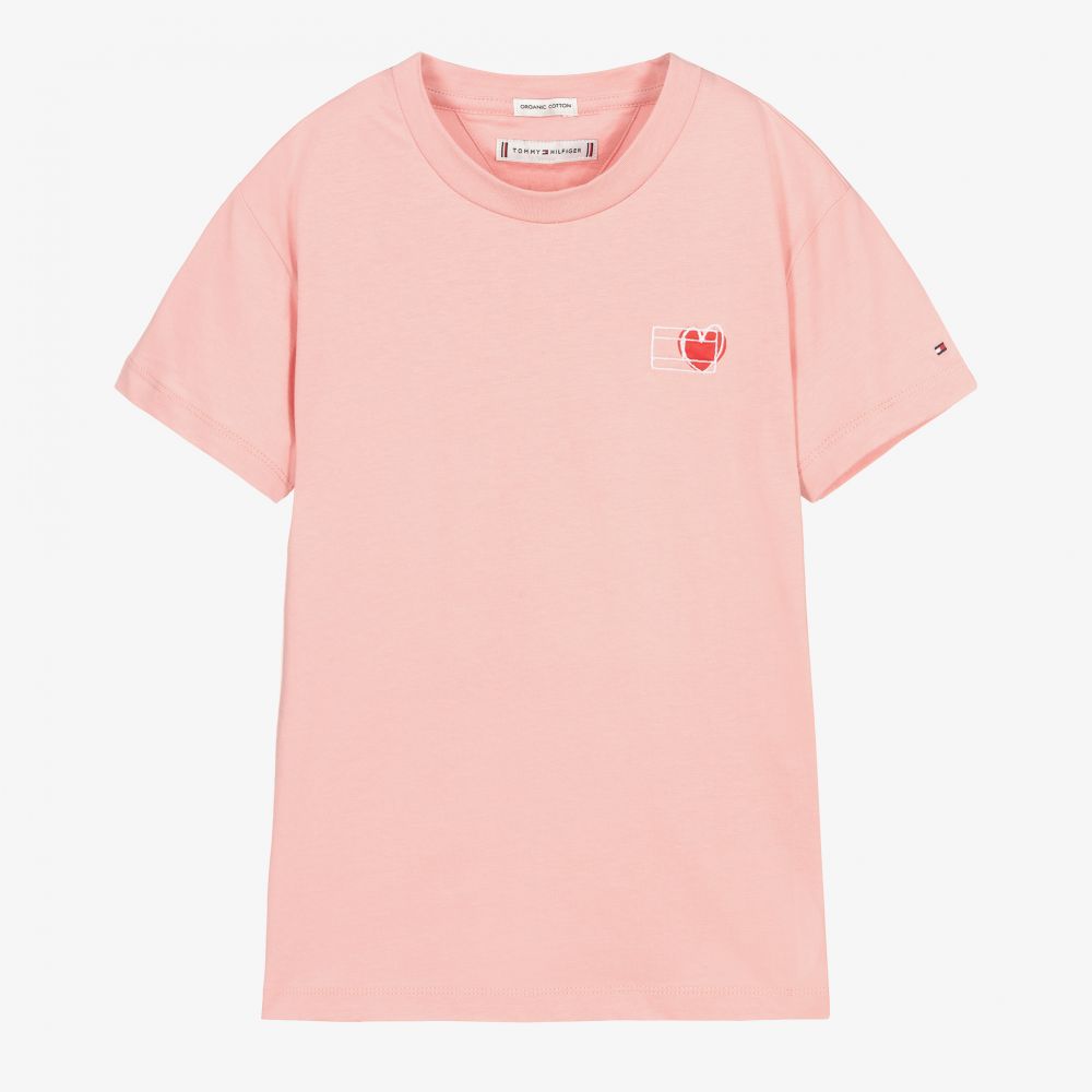 Tommy Hilfiger - Rosa Teen Baumwoll-T-Shirt | Childrensalon