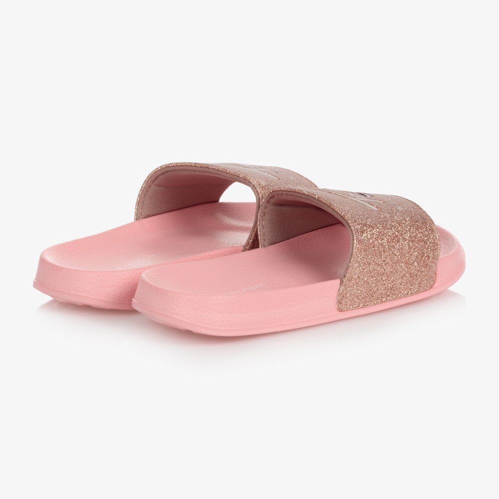 Tommy hilfiger sliders pink discount