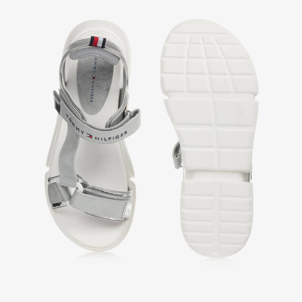 Tommy Hilfiger-Серебристые сандалии для подростков | Childrensalon Outlet