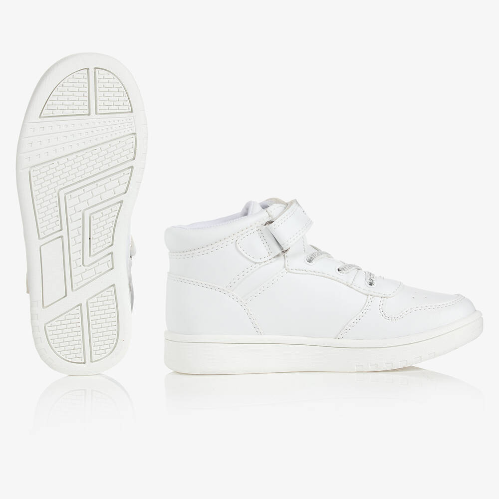 Childrens white high tops deals