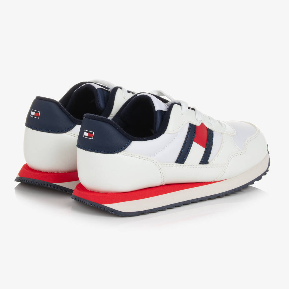 Tommy Hilfiger Teen White Lace Up Trainers