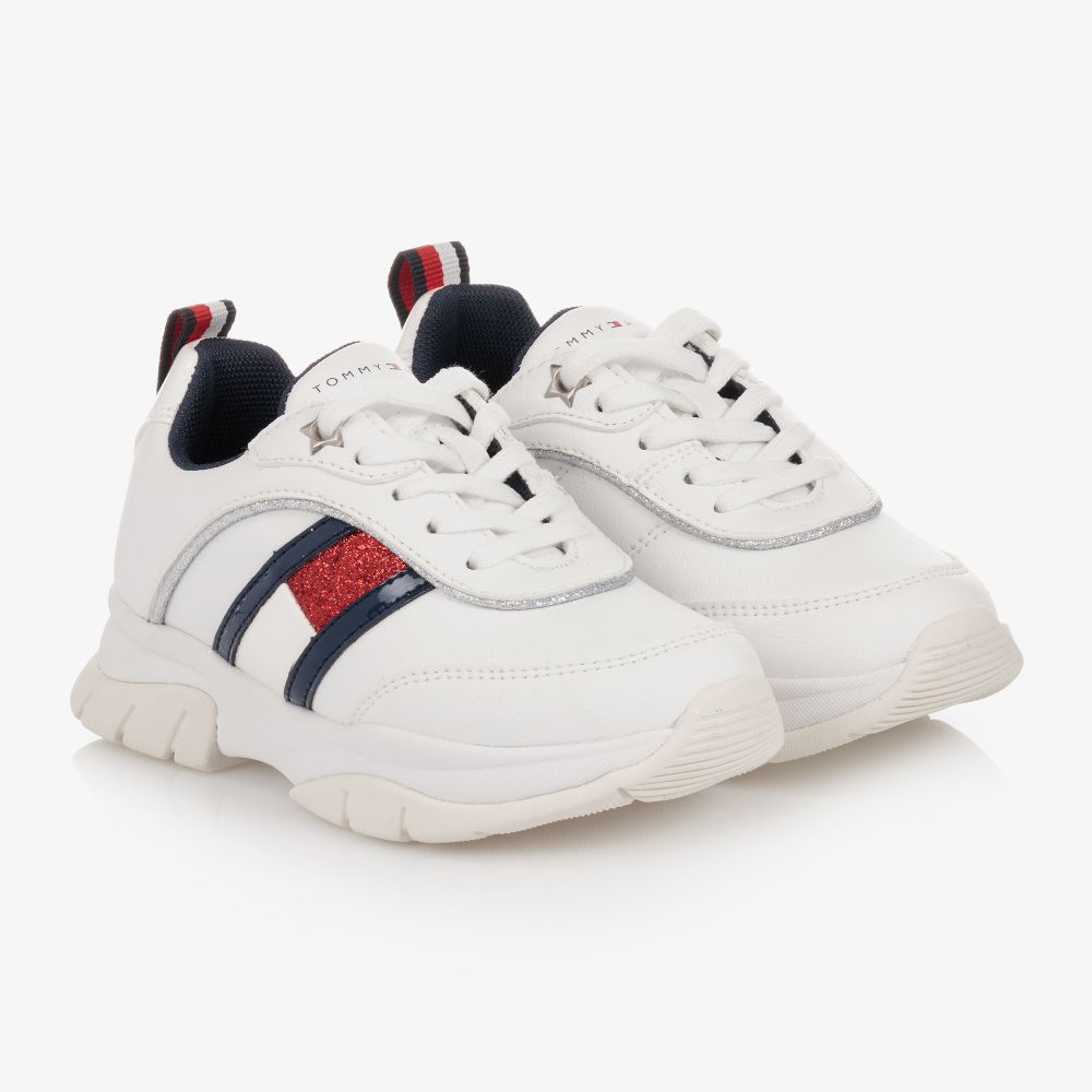 Tommy Hilfiger - Baskets blanches Ado | Childrensalon