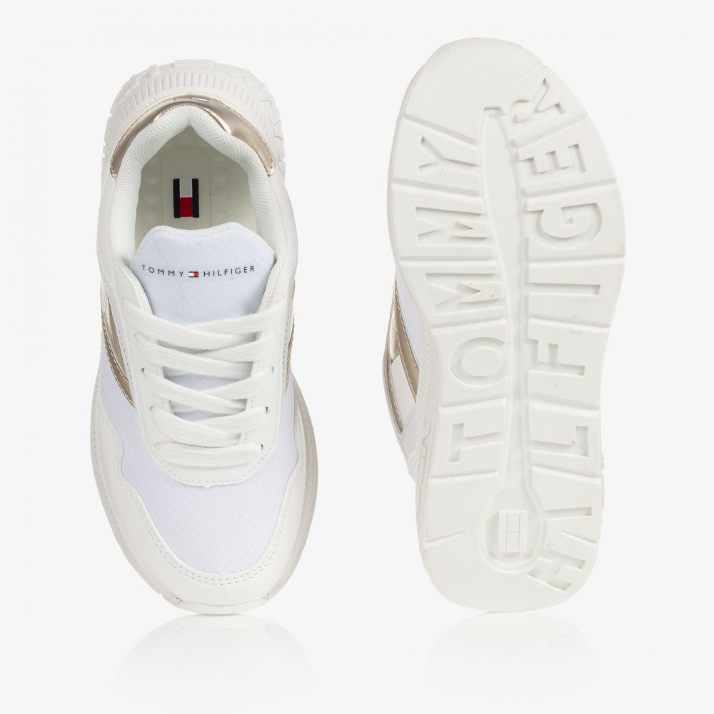 Tommy Hilfiger-ترينرز تينز بناتي لون أبيض | Childrensalon Outlet