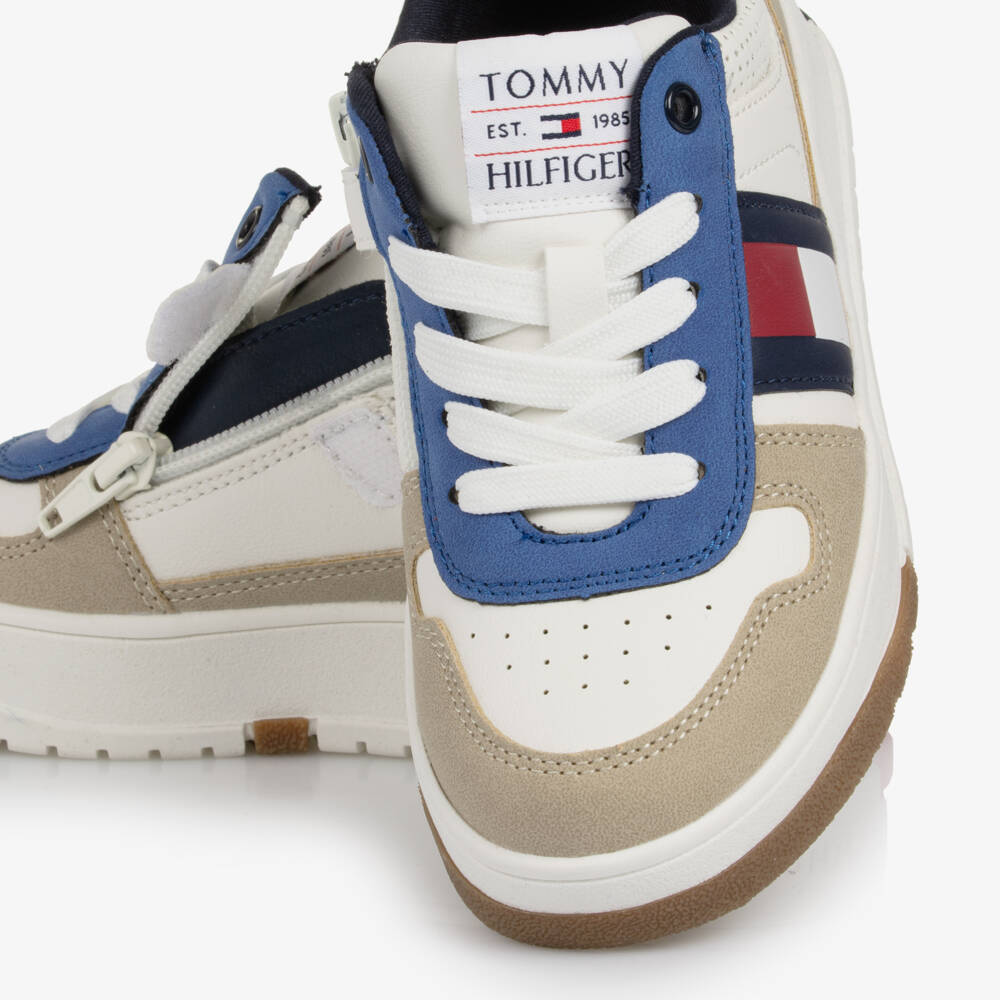 Tommy Hilfiger-Детские кроссовки из белой искусственной кожи | Childrensalon Outlet