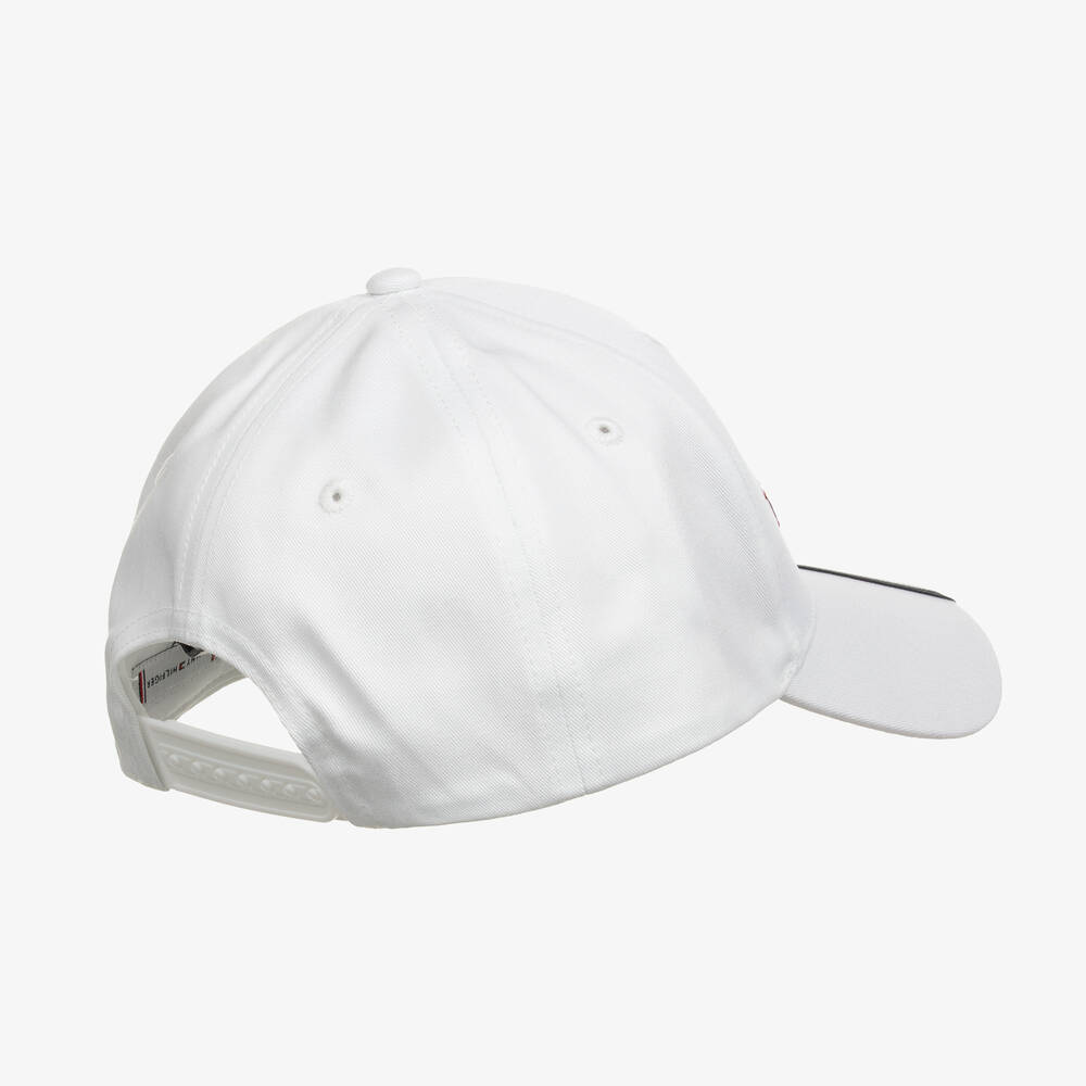 Tommy Hilfiger-Белая хлопковая бейсболка с вышивкой | Childrensalon Outlet