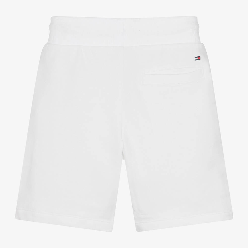 Tommy Hilfiger White Cotton Jersey Shorts