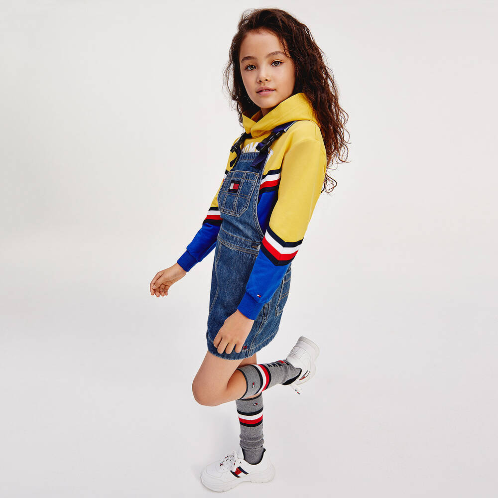 Tommy Hilfiger-ترينرز جلد صناعي لون أبيض غليتر للبنات | Childrensalon Outlet