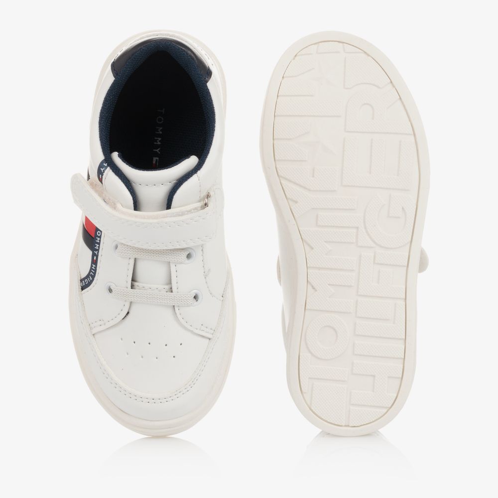 Tommy Hilfiger-Белые кроссовки с флагом | Childrensalon Outlet
