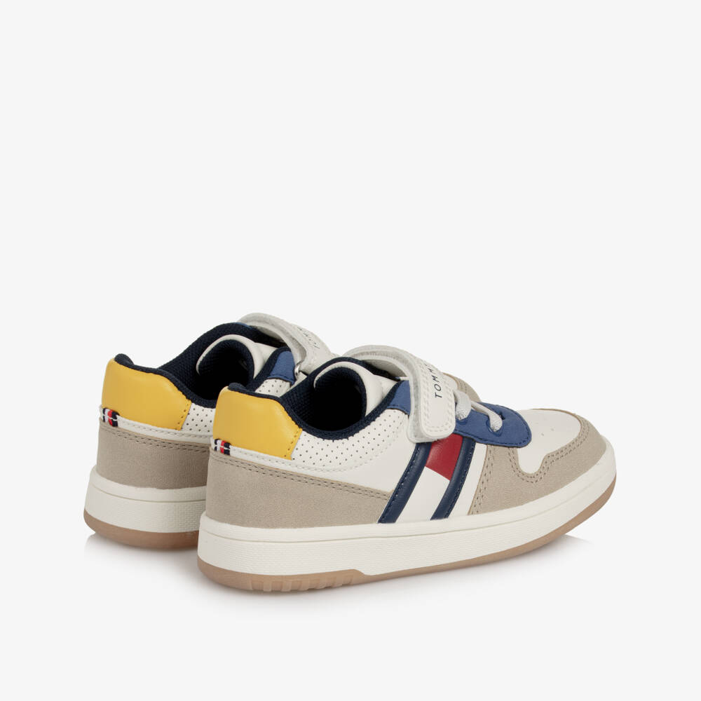 Tommy Hilfiger-Кожаные кроссовки белого цвета для детей | Childrensalon Outlet