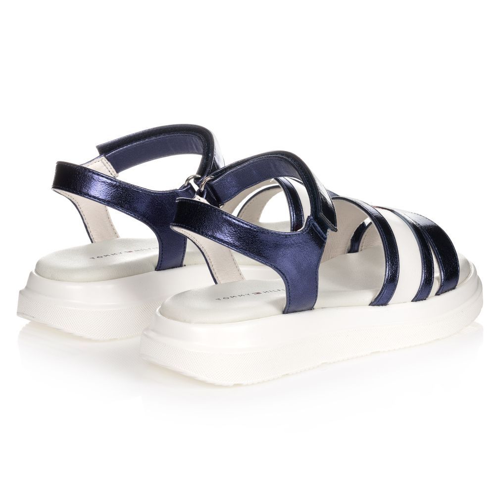 Tommy hilfiger navy blue sandals on sale