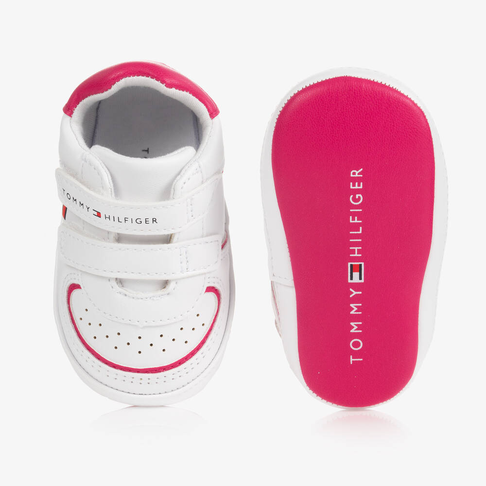Tommy Hilfiger Baskets blanches B b Childrensalon Outlet