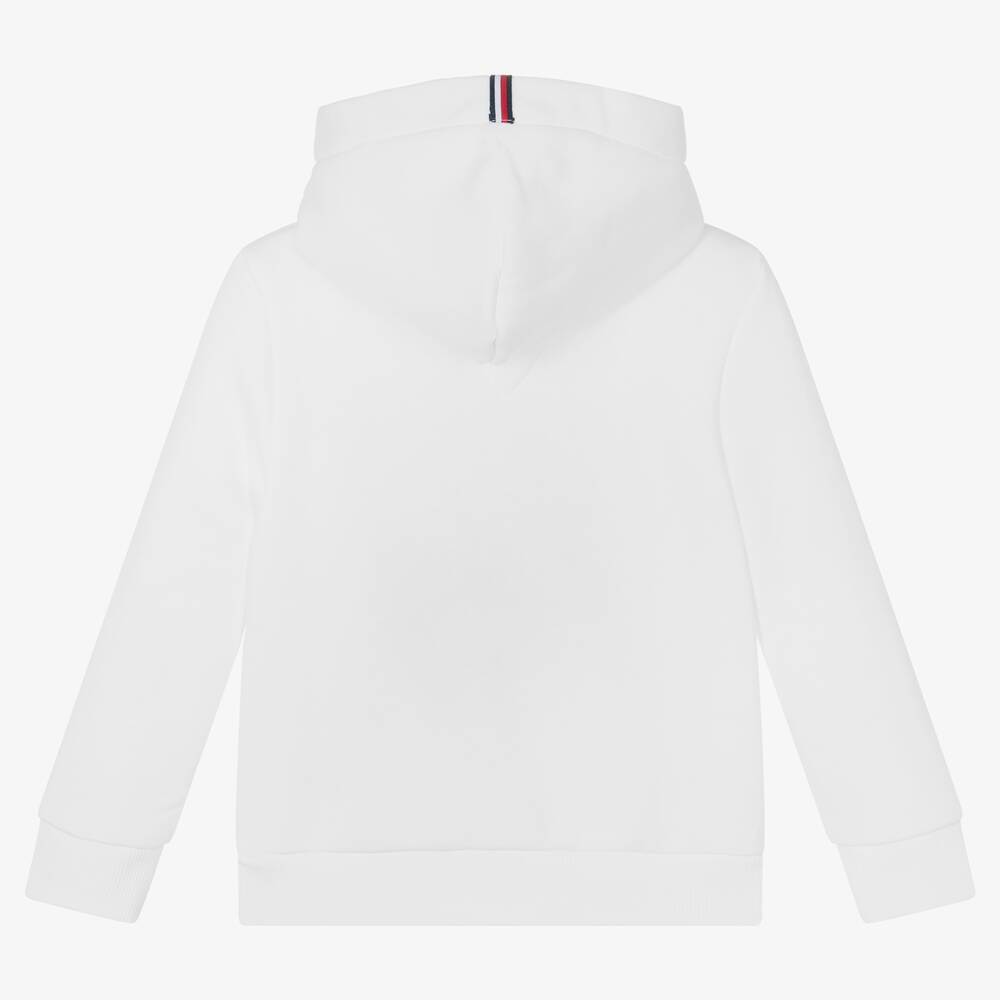 Tommy Hilfiger White TH Monogram Logo Hoodie Childrensalon Outlet