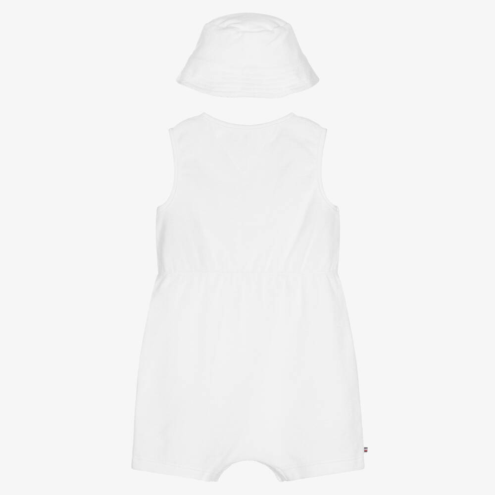 Tommy Hilfiger Ensemble combi short blanc en ponge