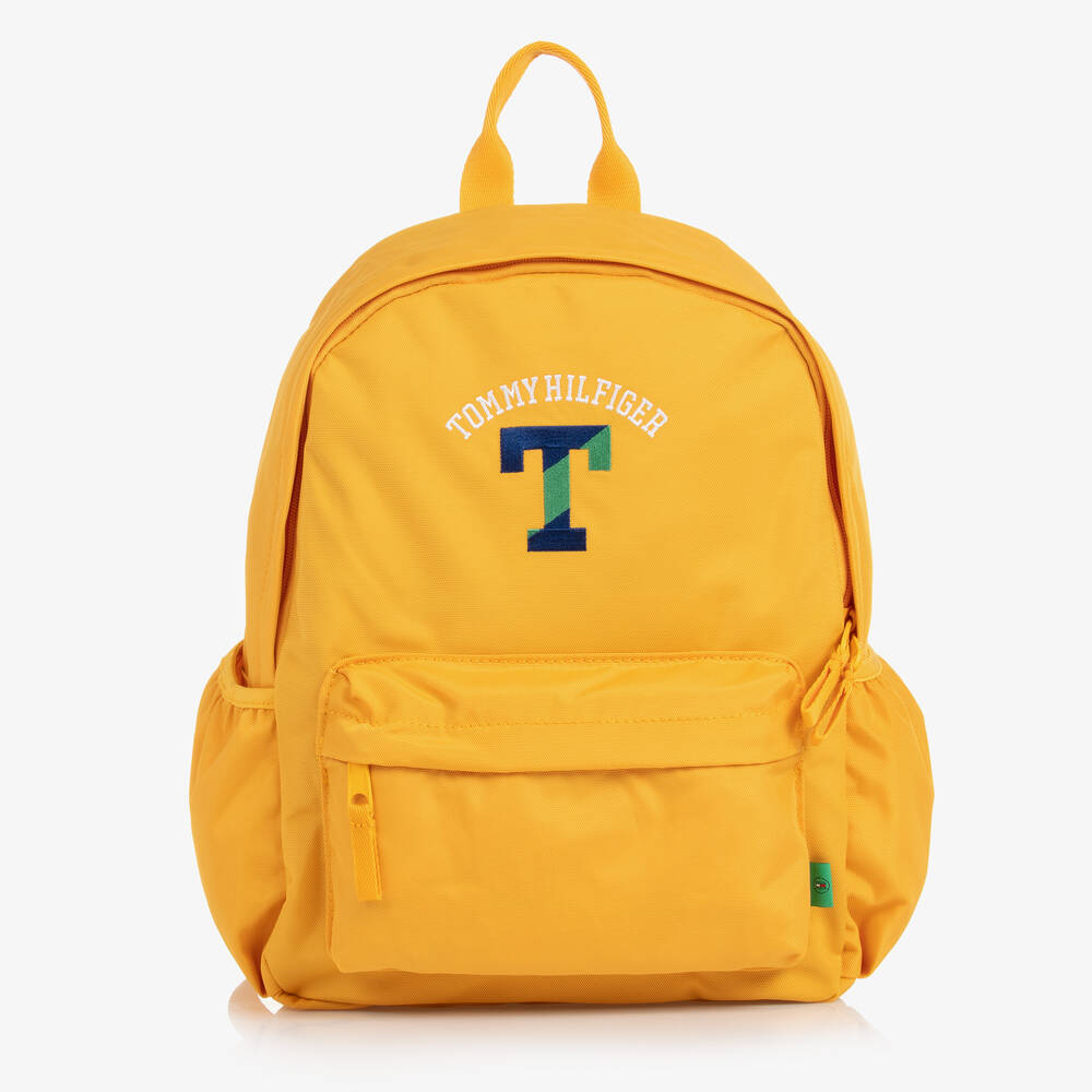 Tommy Hilfiger - حقيبة ظهر لون أصفر وأزرق (35 سم) | Childrensalon