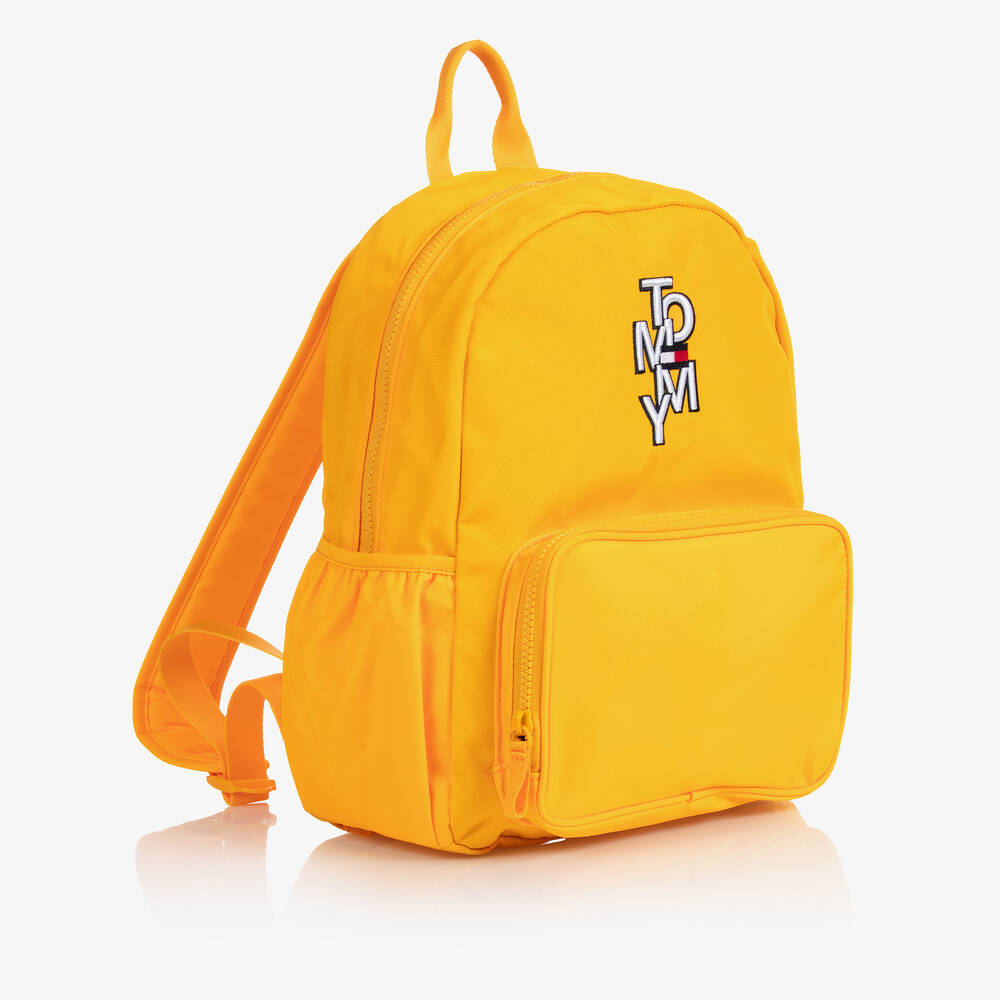 Tommy Hilfiger-Yellow Canvas Logo Backpack (35cm) | Childrensalon Outlet