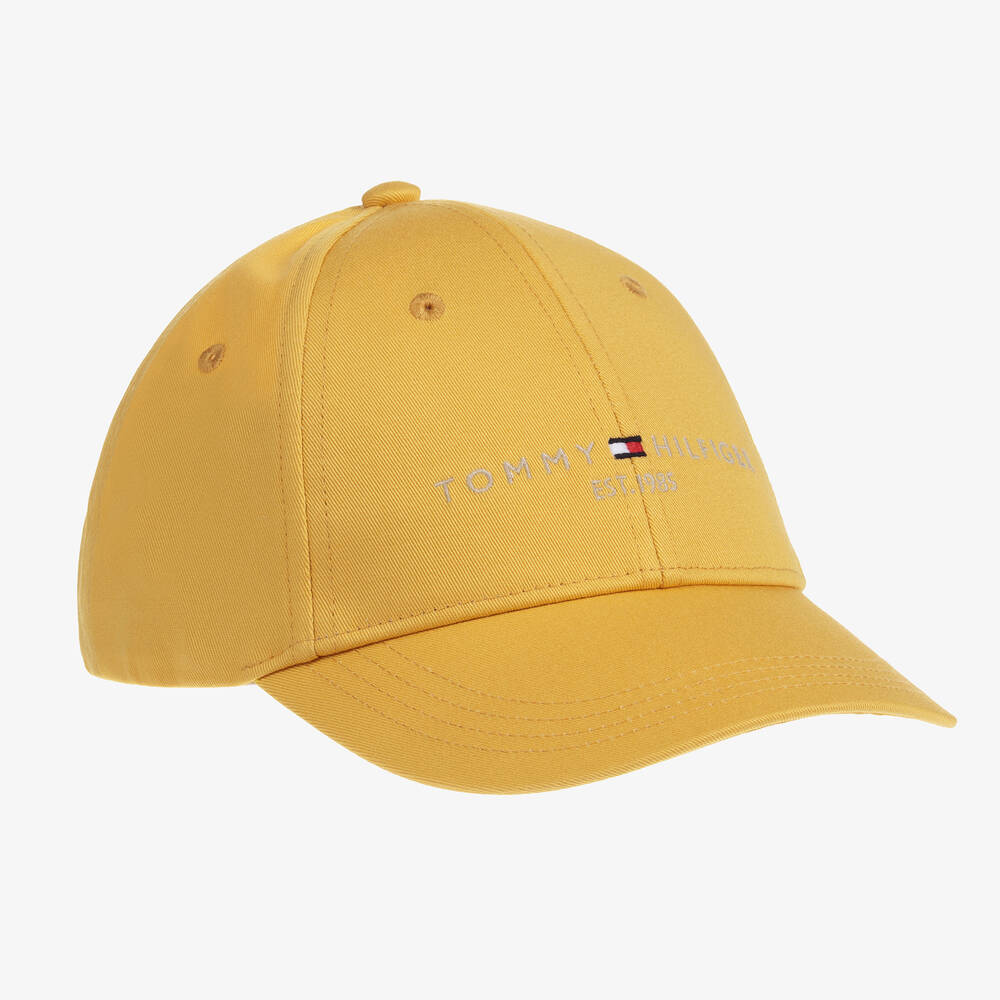 Tommy Hilfiger - Casquette jaune en coton bio | Childrensalon