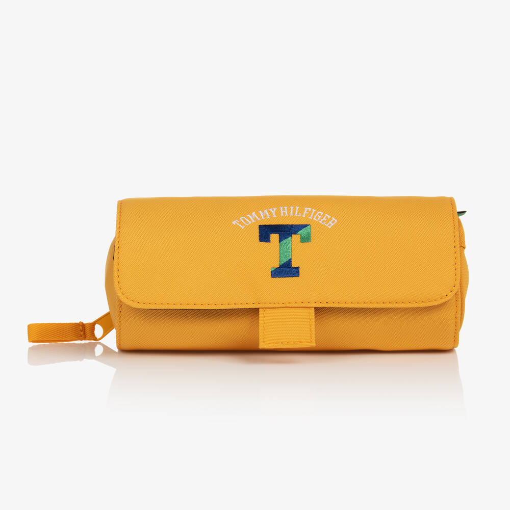 Tommy Hilfiger - Gelbes College-Federmäppchen 20 cm | Childrensalon