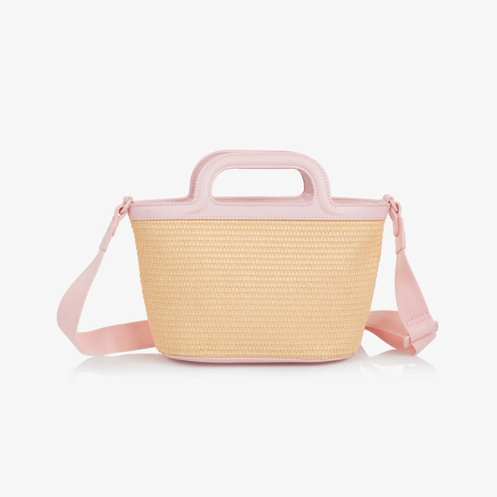 Tommy Hilfiger-Young Ladies Pink Weave Shoulder Bag | Childrensalon Outlet