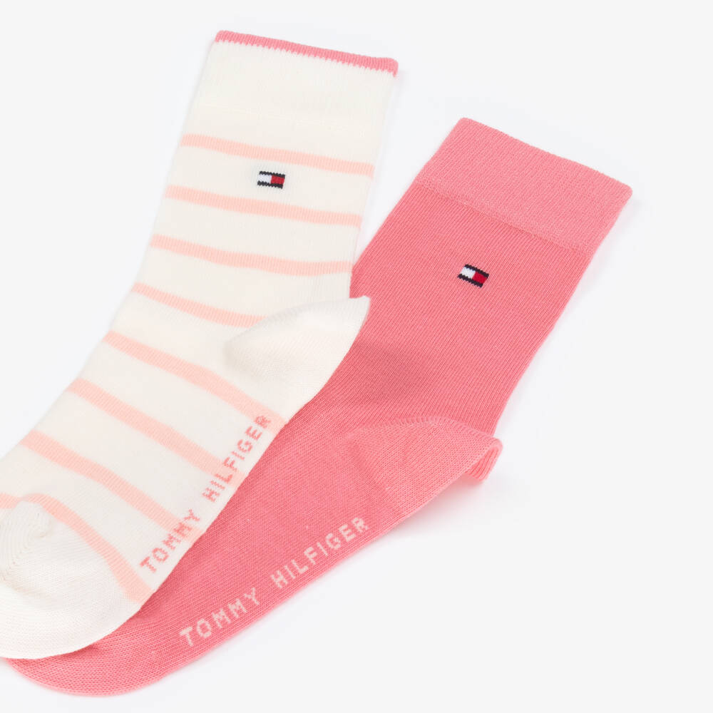 Tommy Hilfiger-Young Ladies' Rosy Knit Duo Socks | Childrensalon Outlet
