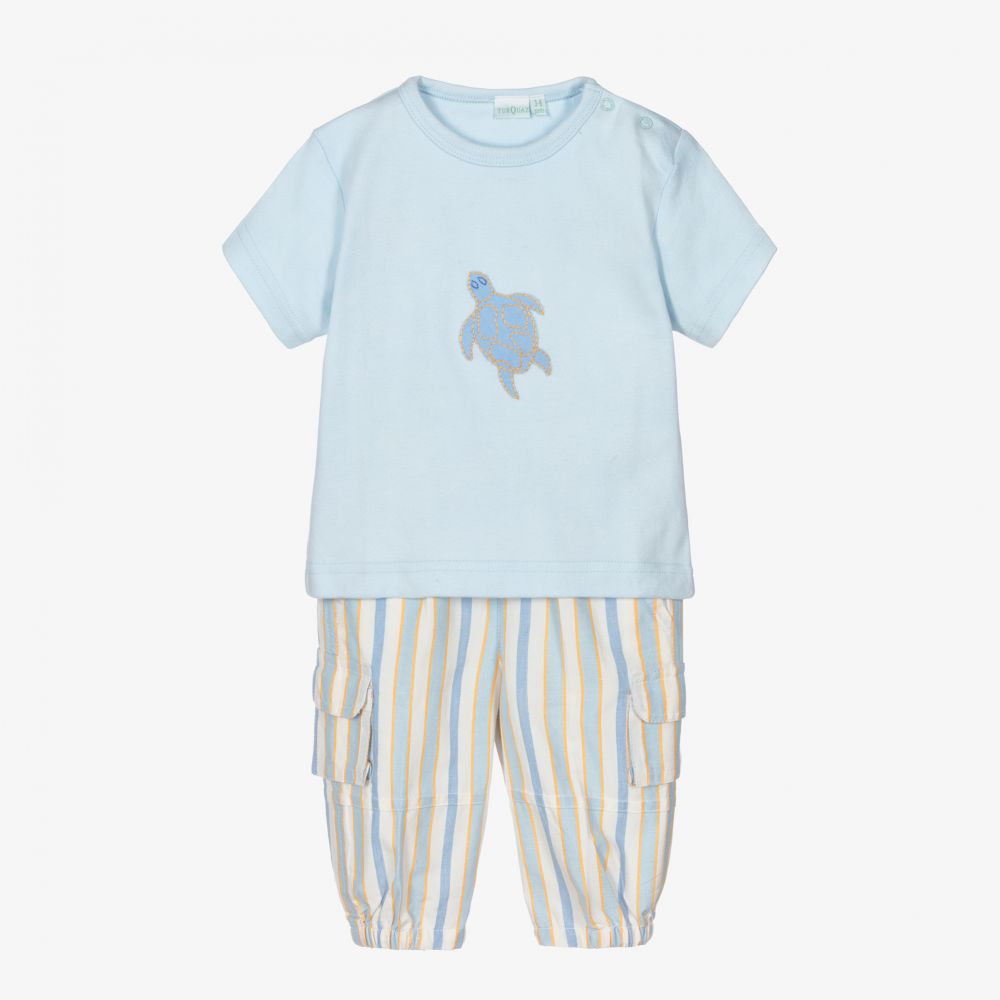 Turquaz - Baby Boys Blue Trouser Set | Childrensalon