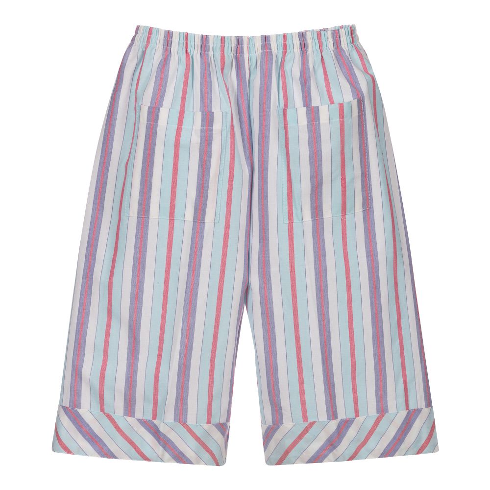 Turquaz-Boys Blue Striped Culottes  | Childrensalon Outlet
