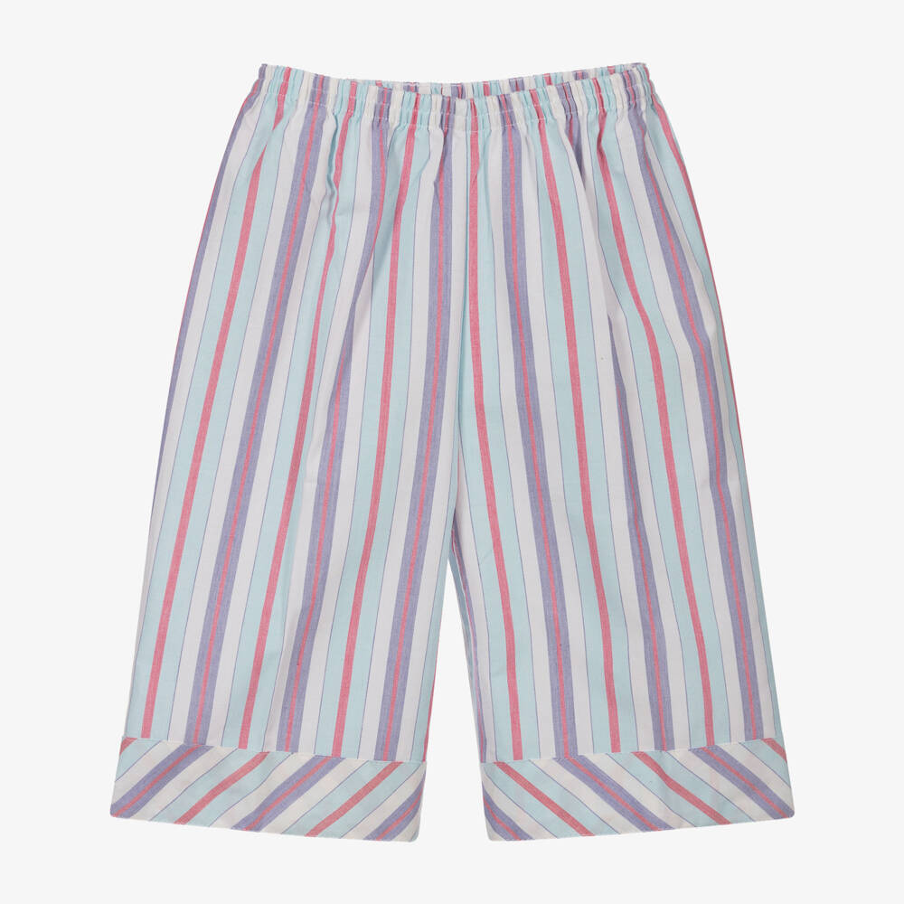 Turquaz-Boys Blue Striped Culottes  | Childrensalon Outlet