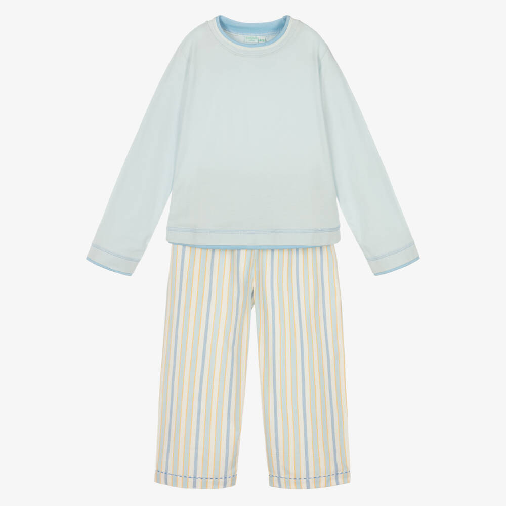 Turquaz-Boys Soft Sky Striped Sleepwear | Childrensalon Outlet