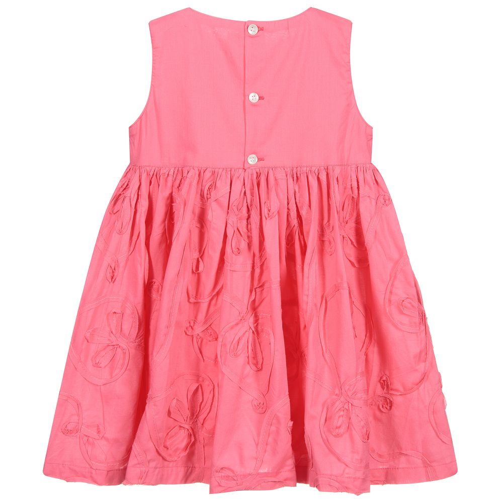 Turquaz - Girls Pink Cotton Dress | Childrensalon Outlet