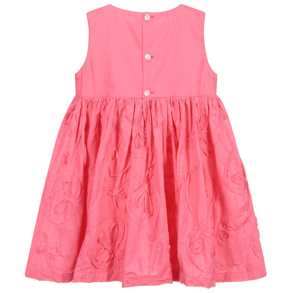 Turquaz-Girls Pink Cotton Dress | Childrensalon Outlet