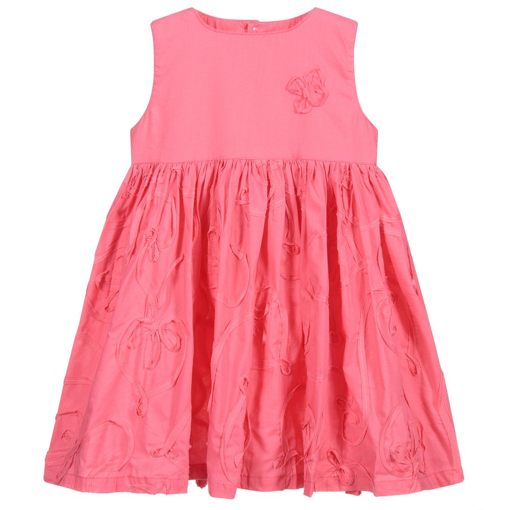 Turquaz - Girls Pink Cotton Dress | Childrensalon
