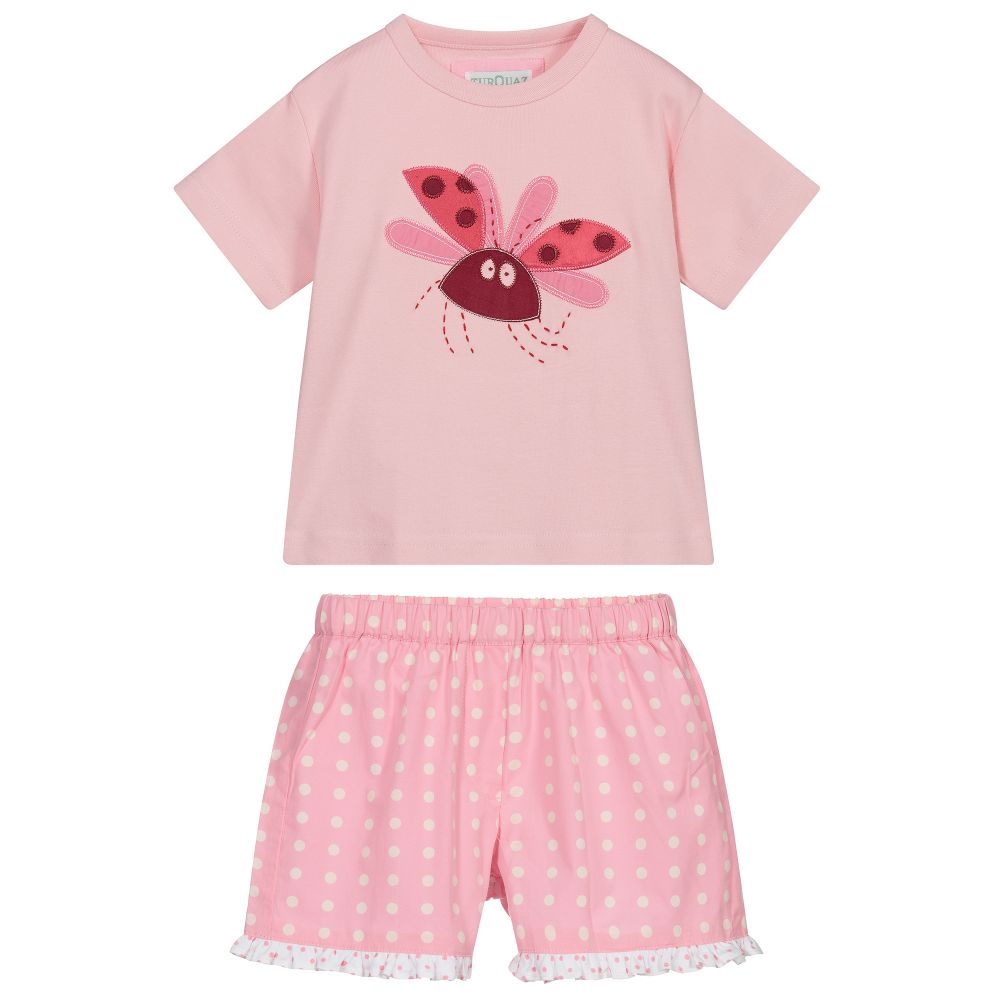 Turquaz-Girls Pink Short Pyjamas | Childrensalon Outlet