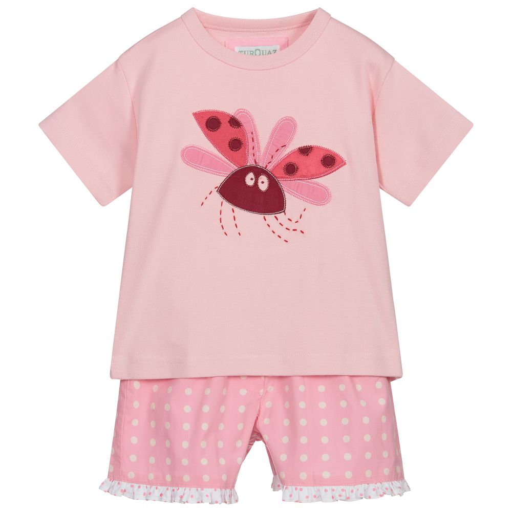 Turquaz - Girls Pink Short Pyjamas | Childrensalon