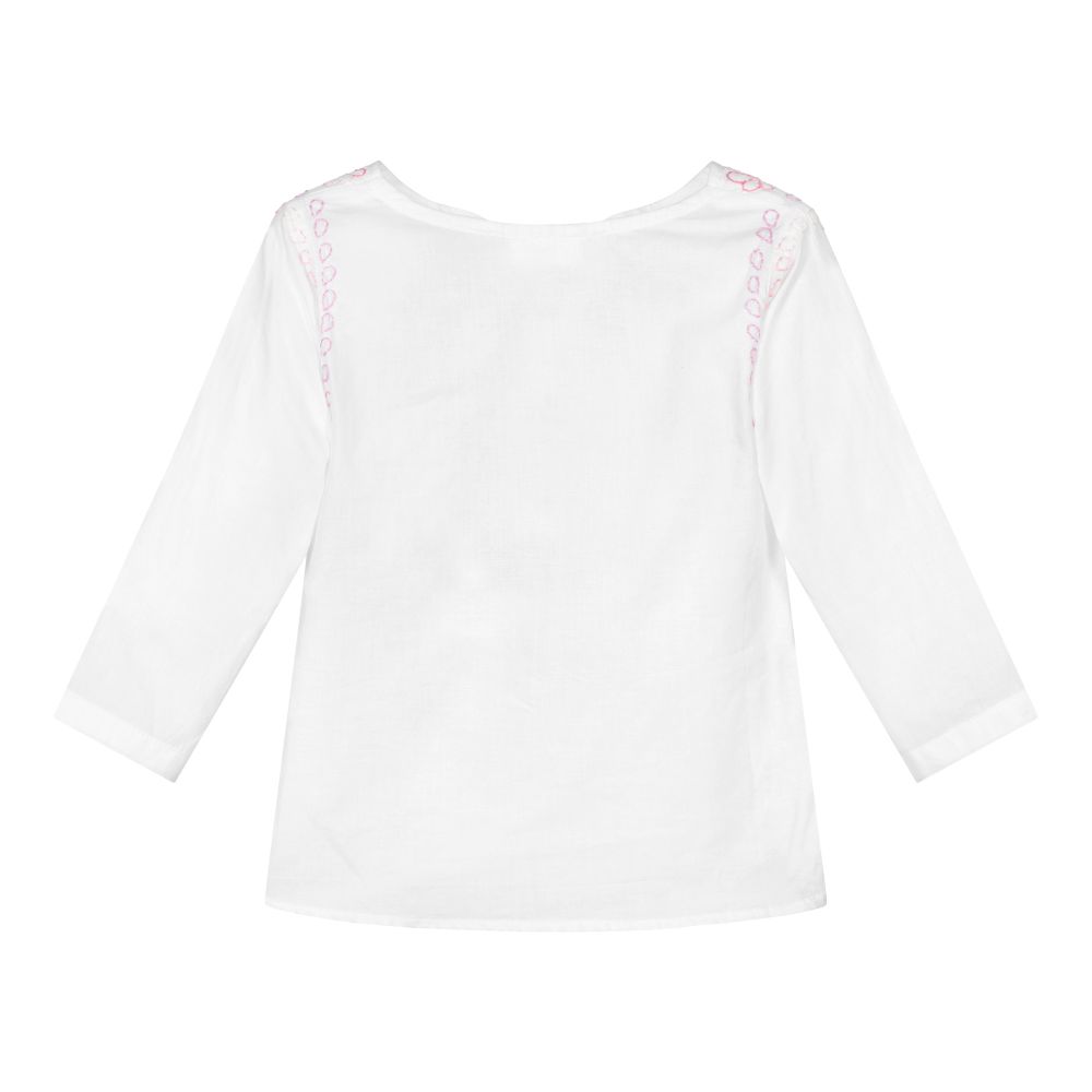 Turquaz-Girls White Cotton Blouse | Childrensalon Outlet