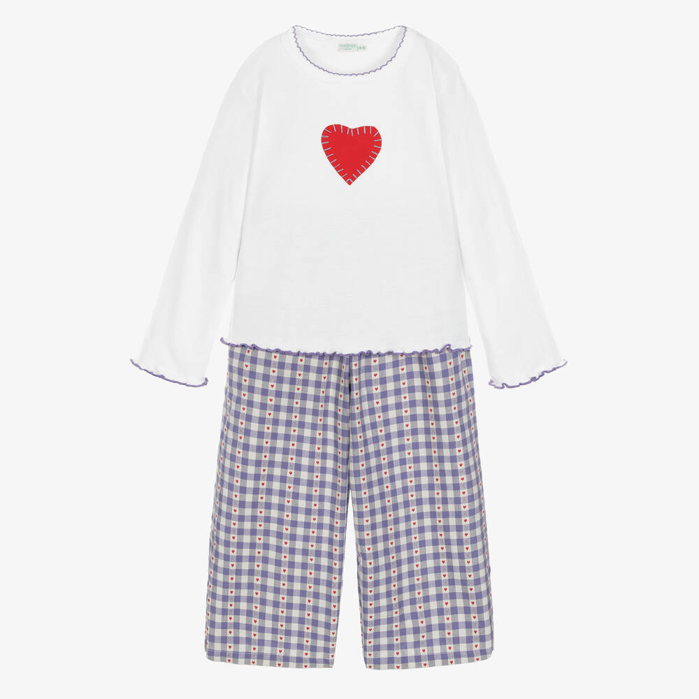 Turquaz - Белая хлопковая пижама для девочек  | Childrensalon
