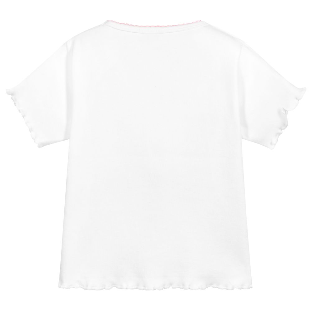 Turquaz-White & Pink Sheep T-Shirt | Childrensalon Outlet