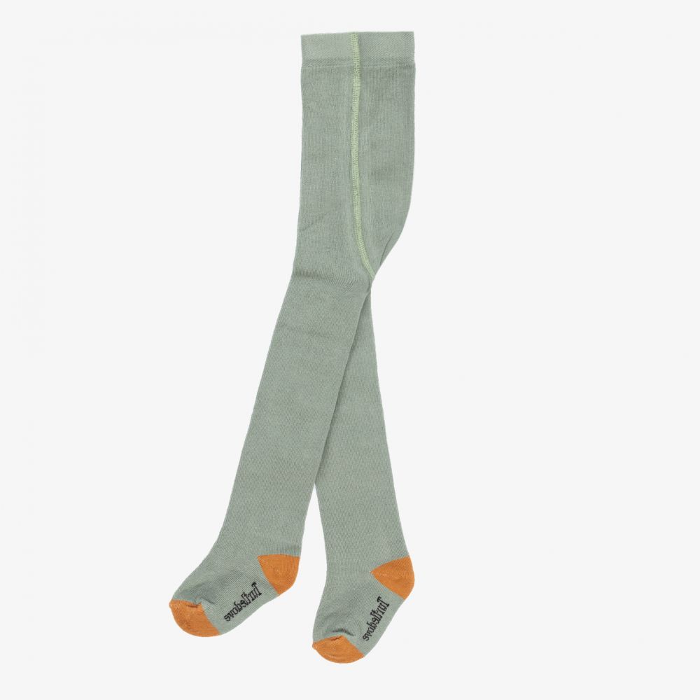 Turtledove London Baby Girls Green Cotton Tights